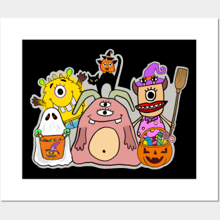 Halloween Monsters1 Trick or Treat! Posters and Art